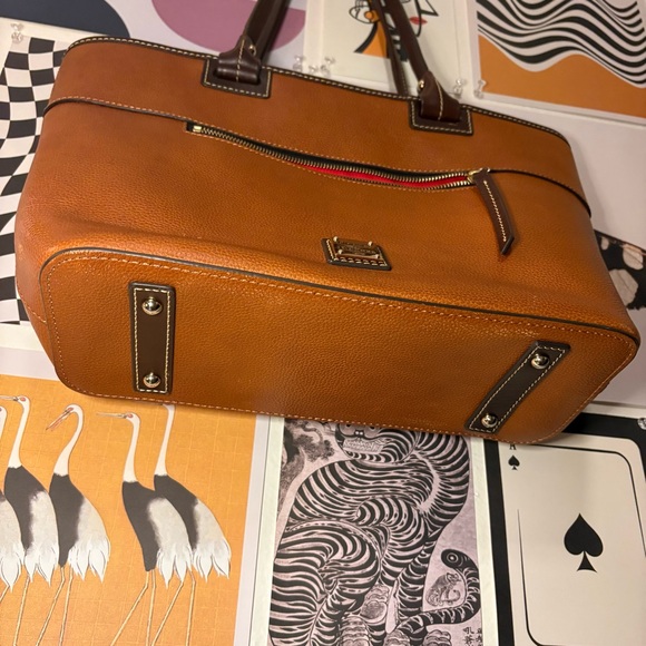 Dooney & Bourke Tan Leather Tote - Picture 4 of 8